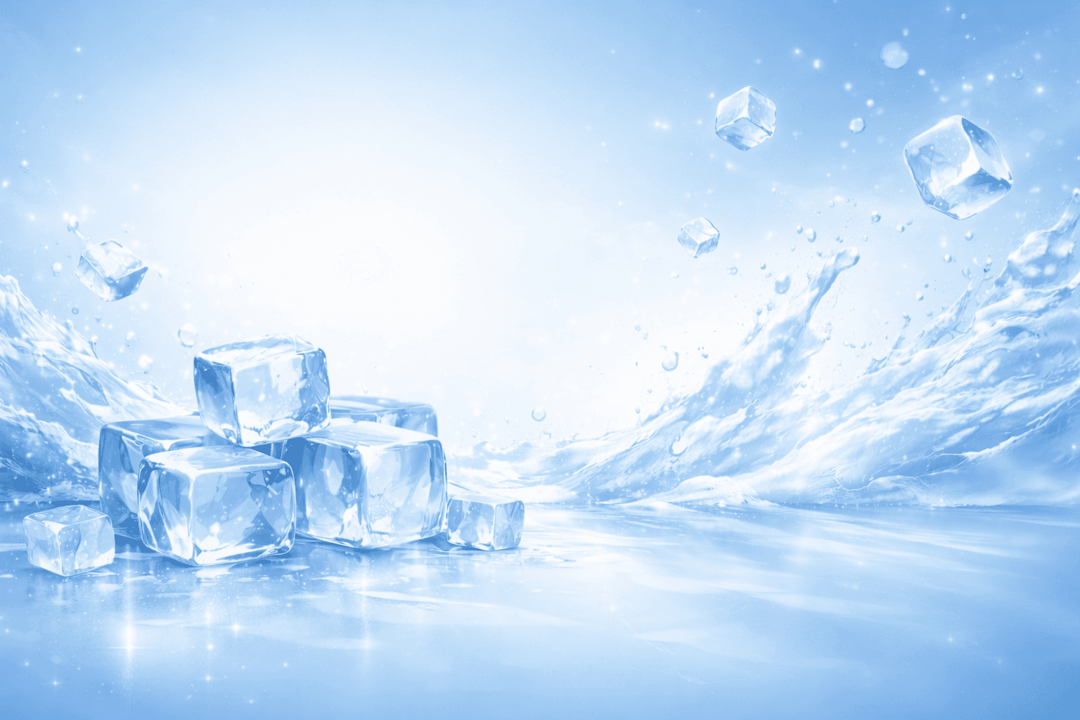 Background ice crystal